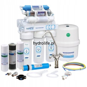 SUPREME RO8 - osmotyczny jonizator wody, REDOX (ORP -500 mV, pH 11)