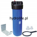 H103-20BB-SET1 - 20" narurowy zestaw filtrujący typu Big Blue z przyłączem 1", komplet zawiera: 10" korpus BB, płytkę wraz z wkrętami, oraz klucz. 