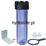 H103-20BBC-SET1 - 20" narurowy zestaw filtrujący typu Big Blue z przyłączem 1", komplet zawiera: 20" korpus BB, płytkę wraz z wkrętami, klucz, pozycjoner wkładu.