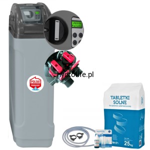 HYDROLIFE ECO 25 - Zmiękczacz wody - 25L, sól, tester, BY-PASS, menu PL