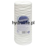 Seria FCPP10B - 10” wkłady typu Big Blue ze sznurka polipropylenowego do wody zimnej (dostępny mikronaż 5, 20) - usuwają rdzę, piasek, muł, zawiesiny